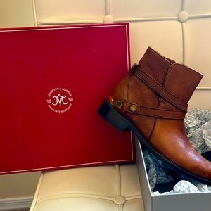 Johnston & Murphy Tan Leather Booties